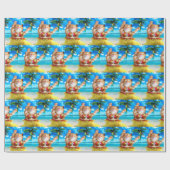 Hawaiaanse danserkat cadeaupapier (Vlak)