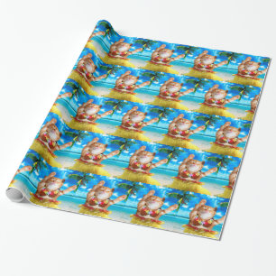 Hawaiaanse danserkat cadeaupapier