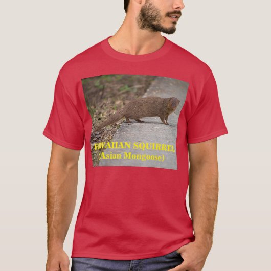Hawaïaanse eekhoorn (Aziatische Mongoose) Mannen d T-shirt (Voorkant)
