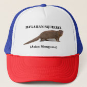 Hawaïaanse Eekhoorn (Aziatische Mongoose) Trucker  Trucker Pet (Voorkant)