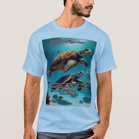 Hawaïaanse eilanden Kahoolawe Aloha T-shirt (Voorkant)
