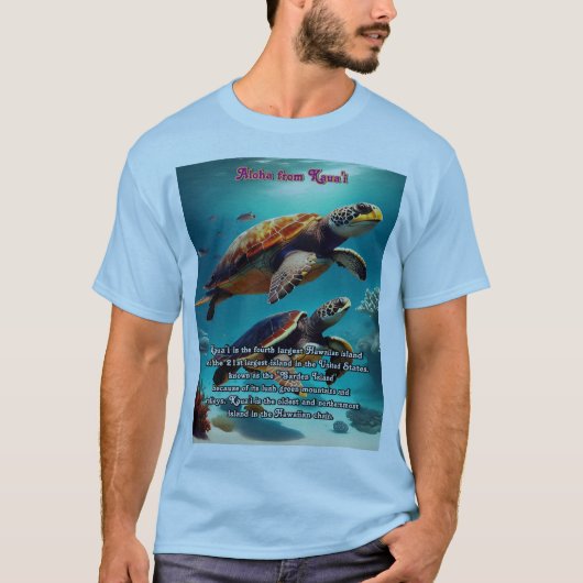 Hawaïaanse eilanden Kauai Aloha T-shirt (Voorkant)