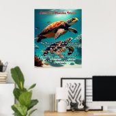 Hawaïaanse eilanden land van Aloha Poster (Thuiskantoor)