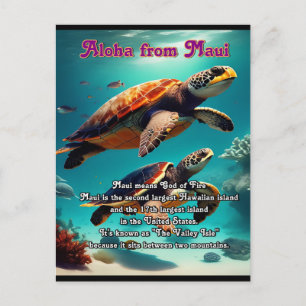 Hawaïaanse eilanden Maui Aloha Briefkaart