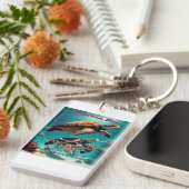 Hawaïaanse eilanden Maui Aloha Sleutelhanger (Voorkant Rechts)