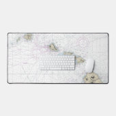 Hawaïaanse eilanden nautische kaart 19004 bureaumat (Keyboard & Muis)