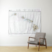 Hawaïaanse eilanden nautische kaart 19004 wandkleed (In Situ (horizontaal))