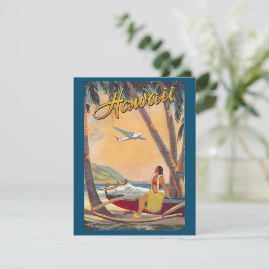  Hawaïaanse eilanden Reizen Aloha Pacific Feestdagenkaart (Staand voorkant)