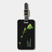 Hawaiaanse Eilandengroep in Abstracte Kunst Bagage Bagagelabel (Voorkant verticaal)