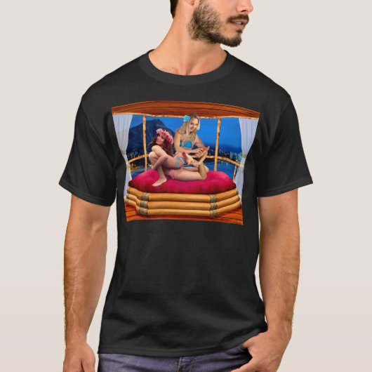 HAWAIAANSE FANTASIEWRESTELEN T-SHIRT (Voorkant)