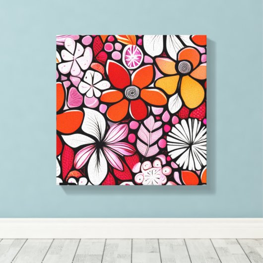 Hawaïaanse feestdag canvas afdruk (Insitu (Houten vloer))