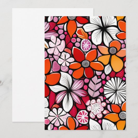 Hawaïaanse feestdag feestdagenkaart (Voorkant / Achterkant)