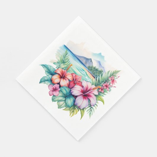 Hawaïaanse feestservetten servet (Hoek)