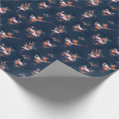 Hawaïaanse flamingo:  kunstwerk cadeaupapier (Hoek)