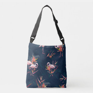 Hawaïaanse flamingo: kunstwerk crossbody tas