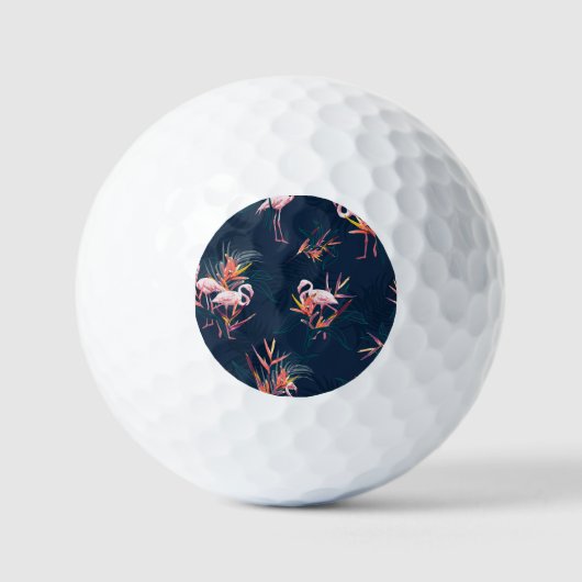 Hawaïaanse flamingo:  kunstwerk golfballen (Voorkant)