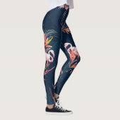 Hawaïaanse flamingo:  kunstwerk leggings (Rechts)