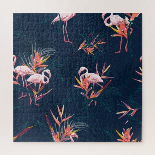 Hawaïaanse flamingo: kunstwerk legpuzzel (Verticaal)