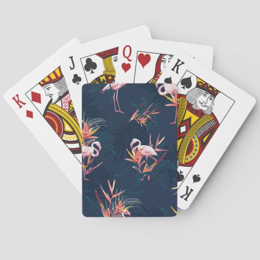 Hawaïaanse flamingo:  kunstwerk pokerkaarten (Achterkant)