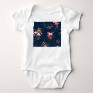 Hawaïaanse flamingo: kunstwerk romper