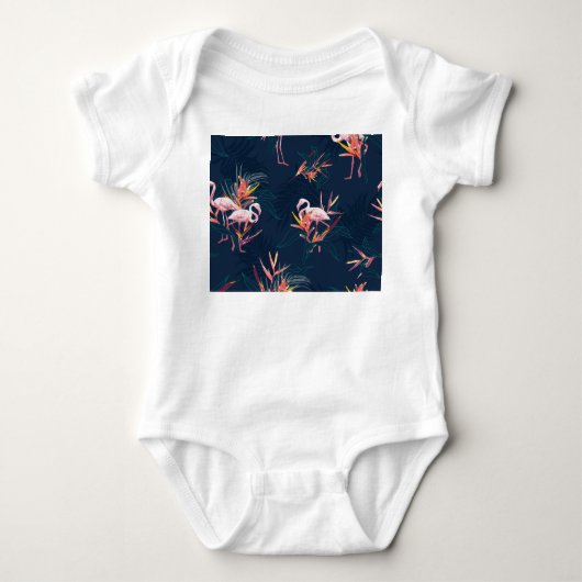 Hawaïaanse flamingo: kunstwerk romper (Voorkant)
