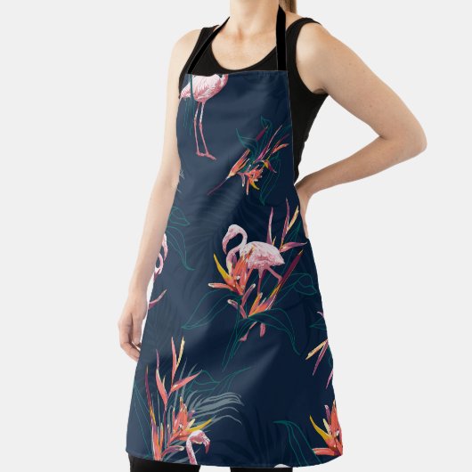 Hawaïaanse flamingo:  kunstwerk schort (Insitu)