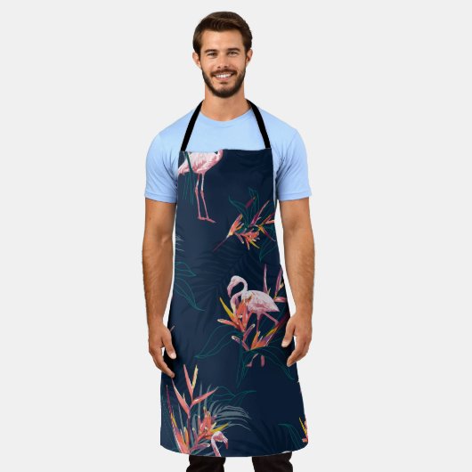 Hawaïaanse flamingo:  kunstwerk schort (Gedragen)