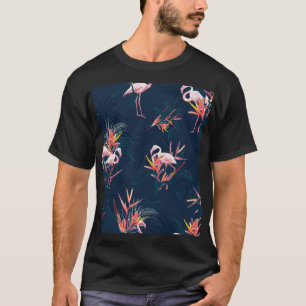 Hawaïaanse flamingo: kunstwerk t-shirt