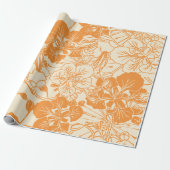 Hawaiaanse gedrukte Ohai Alii flower Cadeaupapier (Uitgerold)