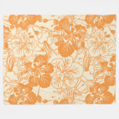 Hawaiaanse gedrukte Ohai Alii flower Fleece Deken (Voorkant (Horizontaal))