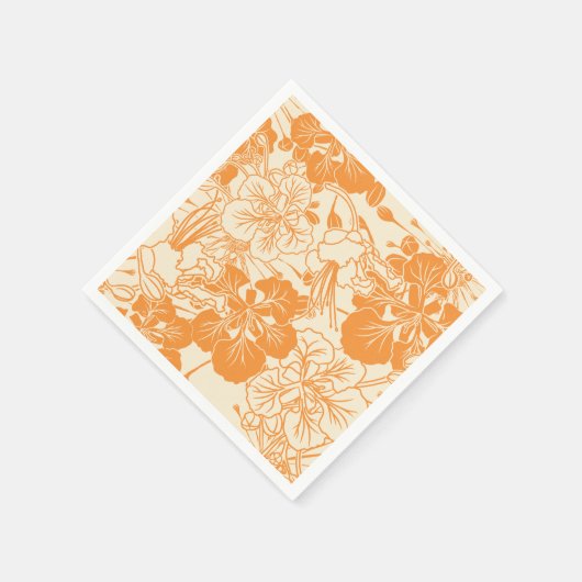 Hawaiaanse gedrukte Ohai Alii flower Servet (Hoek)