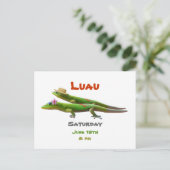 Hawaïaanse gekko's briefkaart (Staand voorkant)