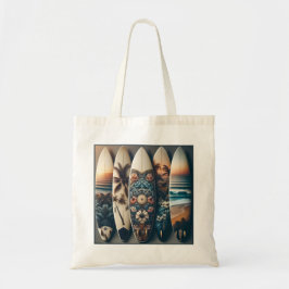 Hawaiaanse geschilderde surfplanken tote bag