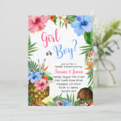 Hawaïaanse Geslacht onthullen, Aloha, Tropische Lu Kaart (Staand voorkant)