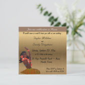 Hawaïaanse gouden bruiloft uitnodiging (Staand voorkant)