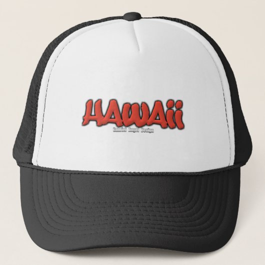 Hawaïaanse graffiti trucker pet (Voorkant)