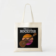 Hawaiaanse Grappige Ukulele Rockster Retro Zonsond