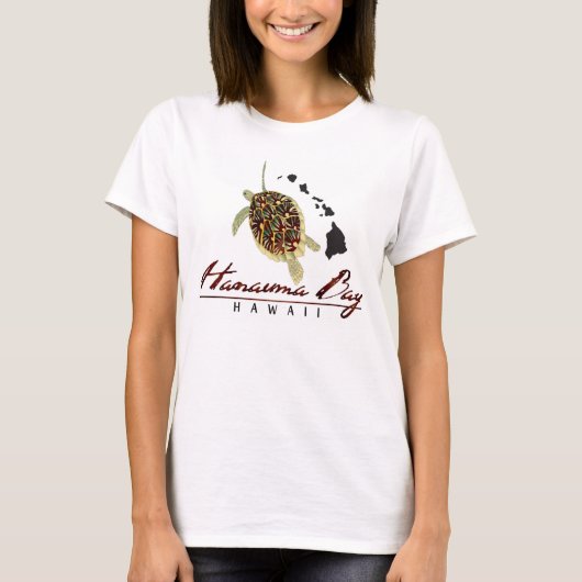 Hawaiaanse Groene Zeeschildpad T-shirt (Voorkant)