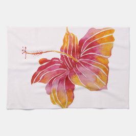 Hawaïaanse Hibiscus Bloem Keukenhanddoek 16 "x 24"