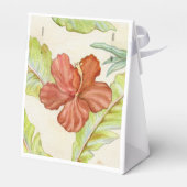 Hawaïaanse Hibiscus partij gunst box Bedankdoosjes (Achterkant)