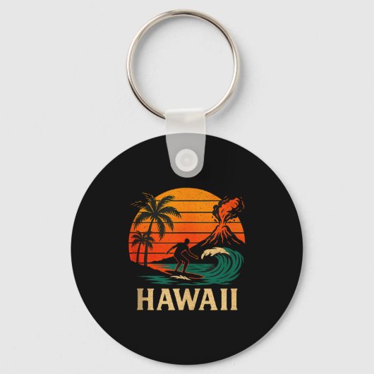 Hawaiaanse hittegolf tanktop sleutelhanger (Voorkant)