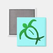 Hawaïaanse Honu Petroglyph - Magneet (Voorkant / Achterkant)