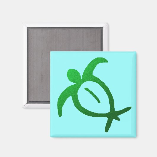 Hawaïaanse Honu Petroglyph - Magneet (Voorkant / Achterkant)