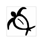 Hawaïaanse Honu Petroglyph Rubberstempel (Afrduk)