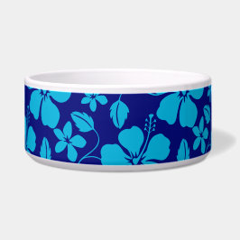 HAWAIAANSE HULA (HIBISCUS) DONKER EN LICHTBLAUW VOERBAKJE