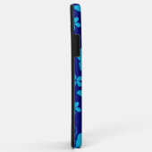 HAWAIAANSE HULA (HIBISCUS) DONKER/LICHTBLAUW Case-Mate iPhone CASE (Achterkant/rechts)