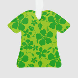 HAWAÏAANSE HULA (HIBISCUS) LEMON LIME ORNAMENT