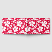 HAWAÏAANSE HULA (HIBISCUS) PATROON IN ROOD GASTENBOEK (Volledig)