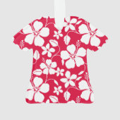 HAWAIAANSE HULA (HIBISCUS) ROOD ORNAMENT (achterkant)