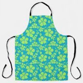 HAWAIAANSE HULA (HIBISCUS) TEAL LIME SCHORT (Voorkant)
